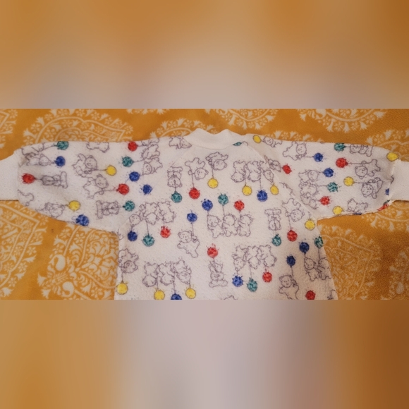 Vintage Carter's Baby Fleece Sleep Bag Sack Wearable Blanket One Size Bears - Picture 14 of 14